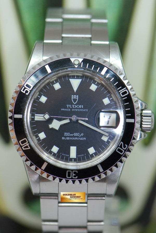 TUDOR PRINCE OYSTERDATE SUBMARINER SNOWFLAKE (SERVICED DIAL) 40mm BLACK 94110 (VINTAGE)