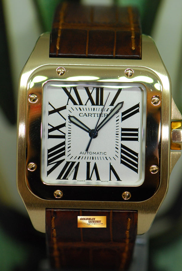 [SOLD] CARTIER SANTOS 100XL 18K YELLOW GOLD AUTOMATIC 2657 (MINT)