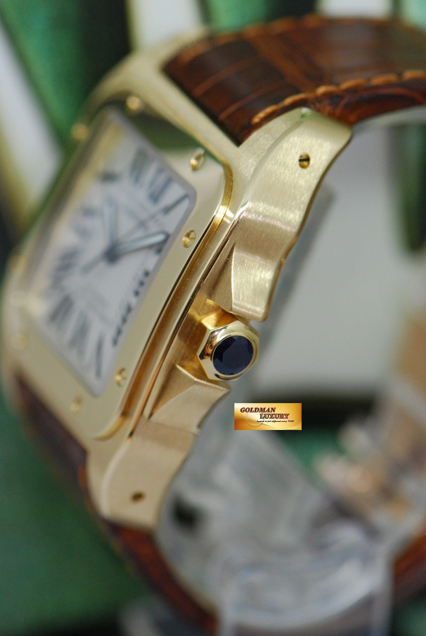 [SOLD] CARTIER SANTOS 100XL 18K YELLOW GOLD AUTOMATIC 2657 (MINT)