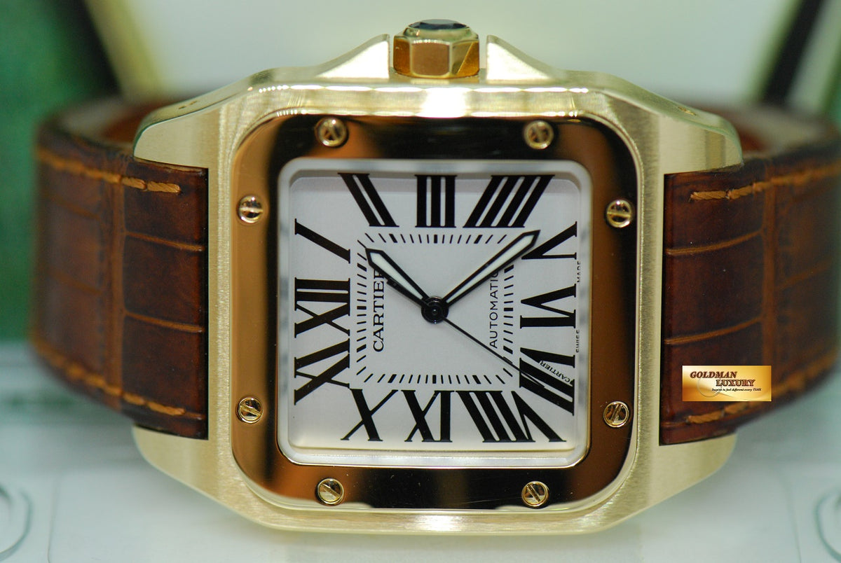 [SOLD] CARTIER SANTOS 100XL 18K YELLOW GOLD AUTOMATIC 2657 (MINT)