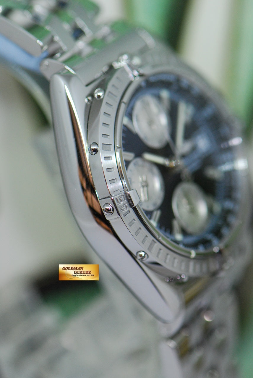 [SOLD] BREITLING CHRONOMAT CHRONOGRAPH SS 39mm BLACK AUTOMATIC A13352 (NEAR MINT)