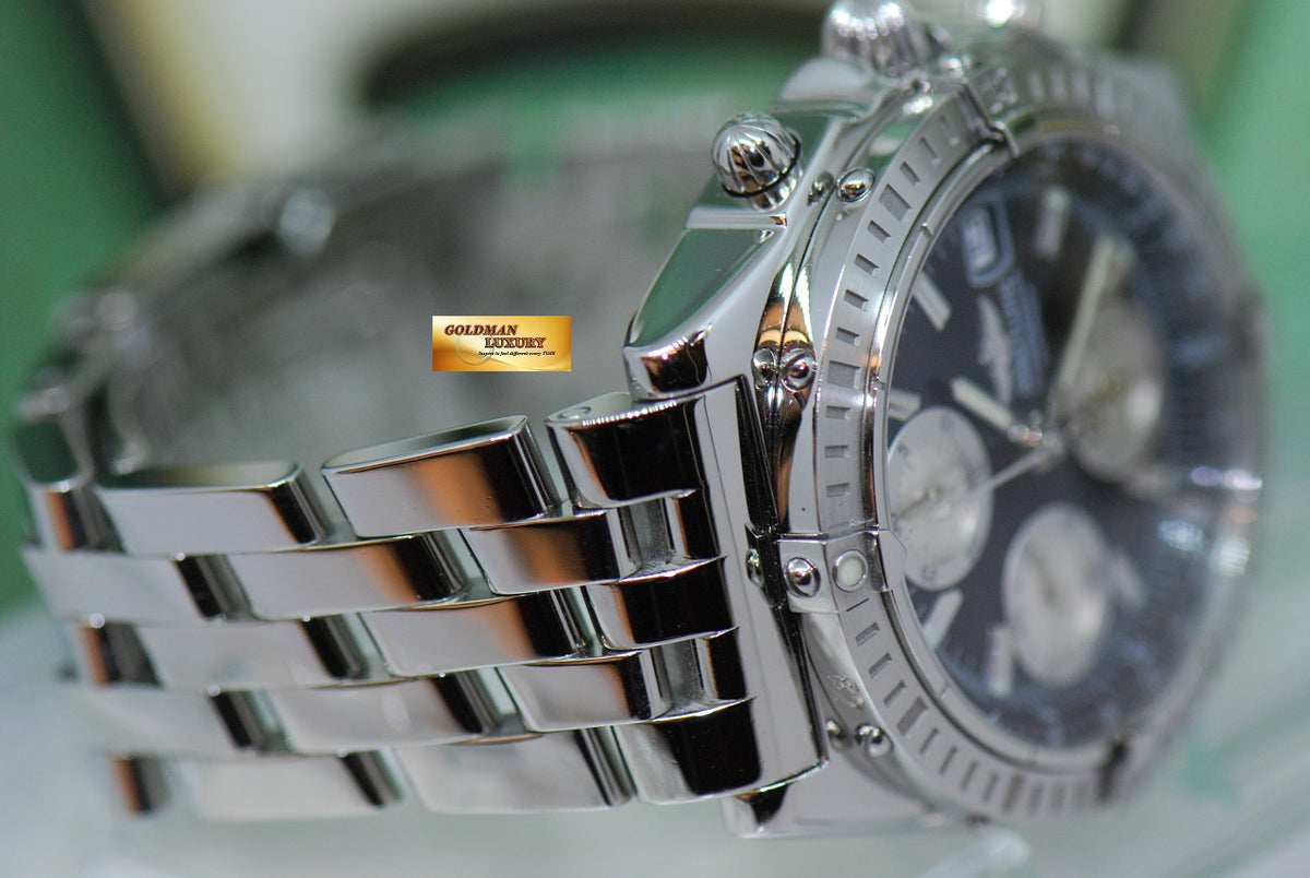 [SOLD] BREITLING CHRONOMAT CHRONOGRAPH SS 39mm BLACK AUTOMATIC A13352 (NEAR MINT)