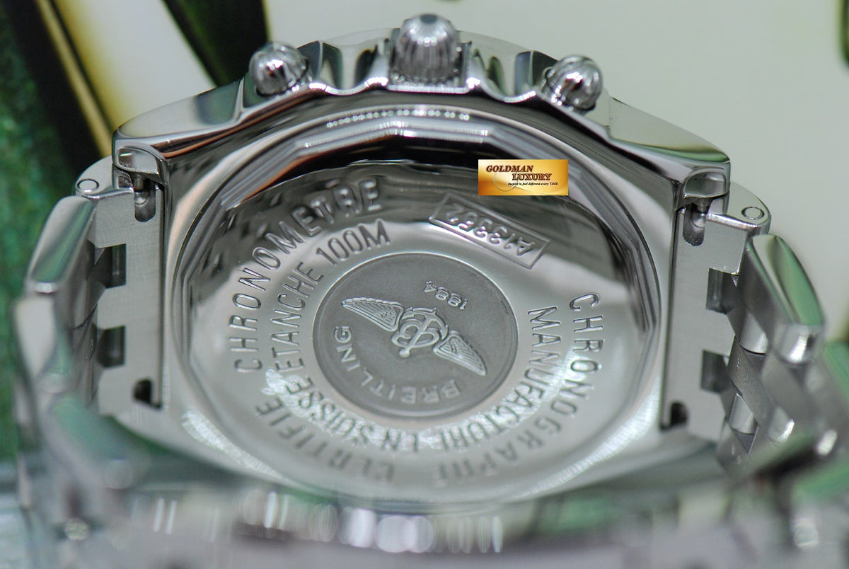 [SOLD] BREITLING CHRONOMAT CHRONOGRAPH SS 39mm BLACK AUTOMATIC A13352 (NEAR MINT)