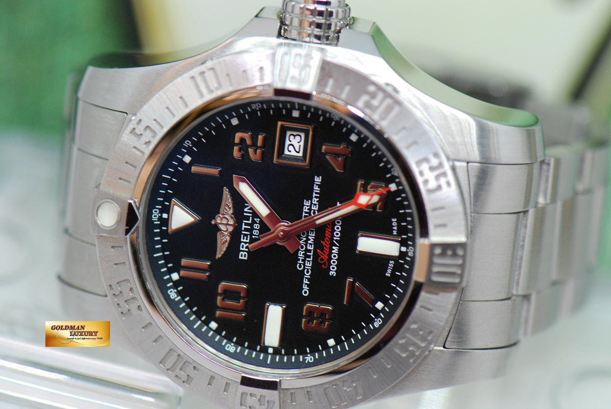 [SOLD] BREITLING AVENGER SEAWOLF II 44mm STEEL AUTOMATIC A17331 (MINT)