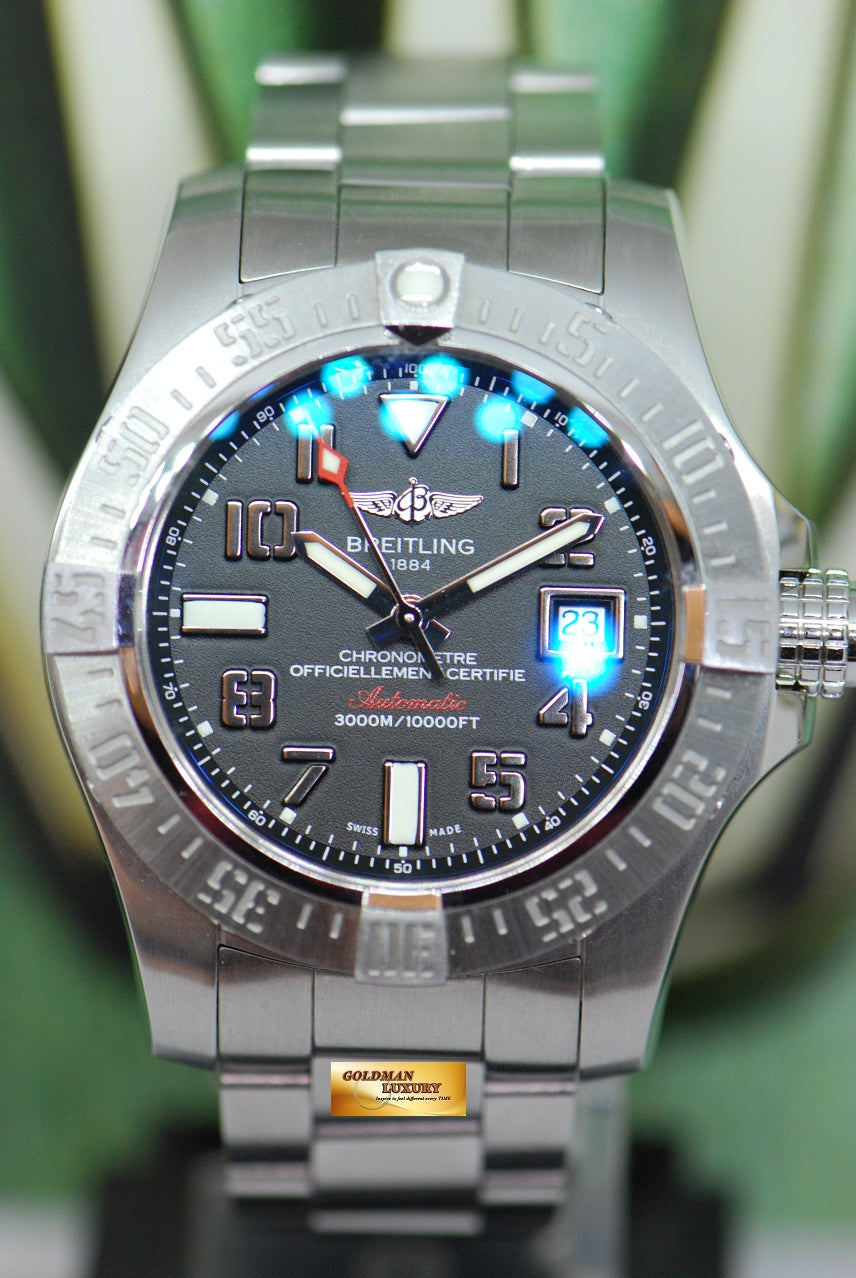 [SOLD] BREITLING AVENGER SEAWOLF II 44mm STEEL AUTOMATIC A17331 (MINT)