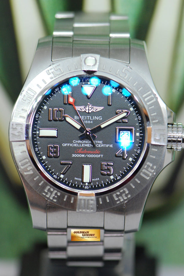 [SOLD] BREITLING AVENGER SEAWOLF II 44mm STEEL AUTOMATIC A17331 (MINT)