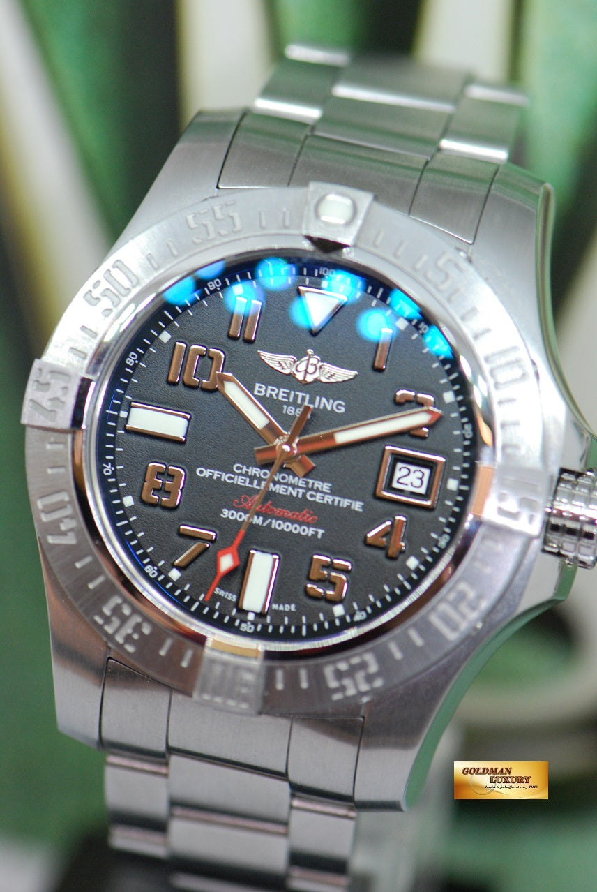 [SOLD] BREITLING AVENGER SEAWOLF II 44mm STEEL AUTOMATIC A17331 (MINT)