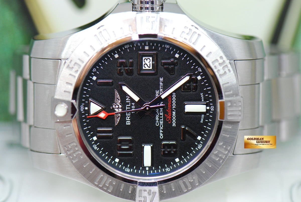[SOLD] BREITLING AVENGER SEAWOLF II 44mm STEEL AUTOMATIC A17331 (MINT)