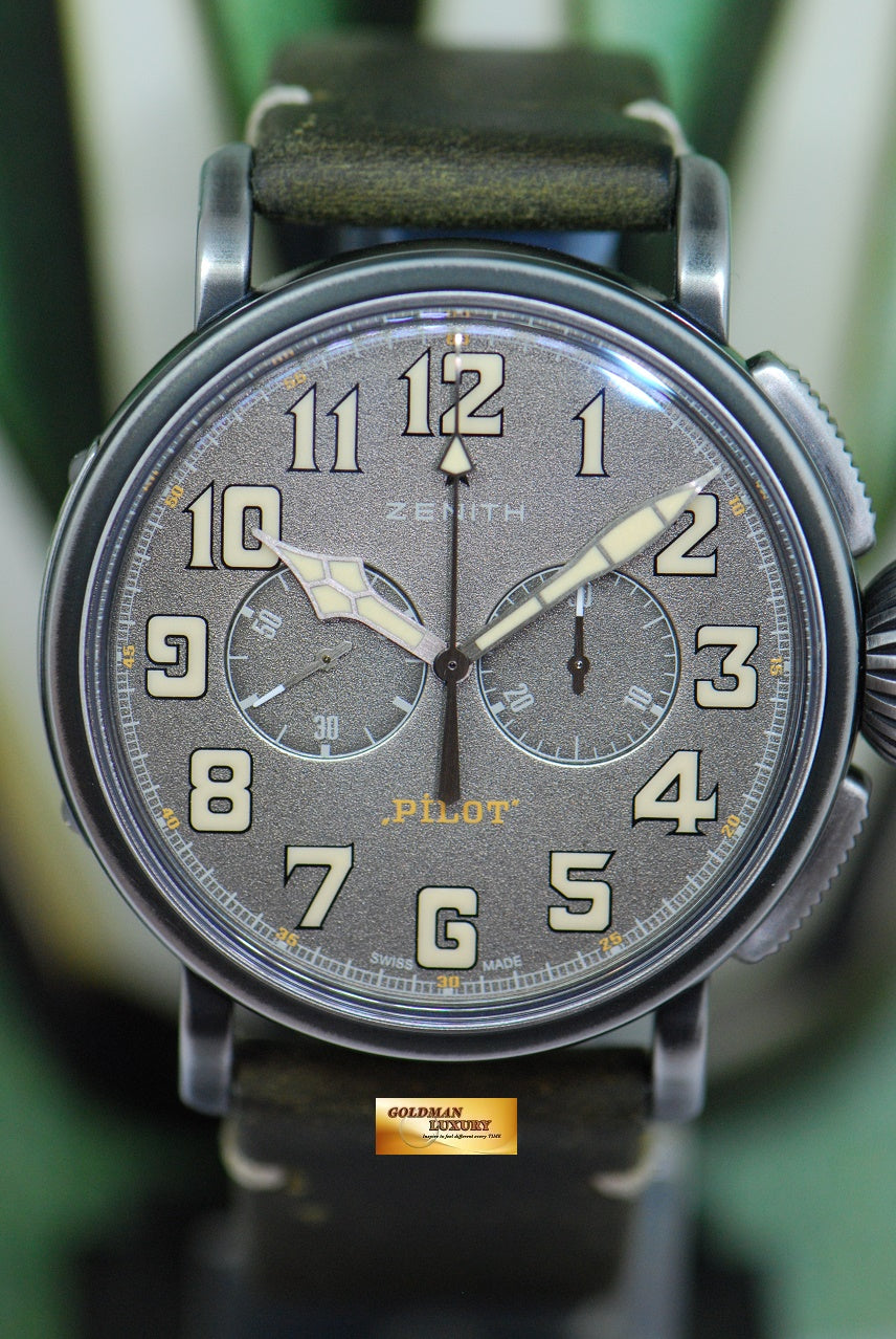 [SOLD] ZENITH PILOT TYPE 20 CHRONOGRAPH SS TON-UP AUTOMATIC 11.2430.4069 (MINT)
