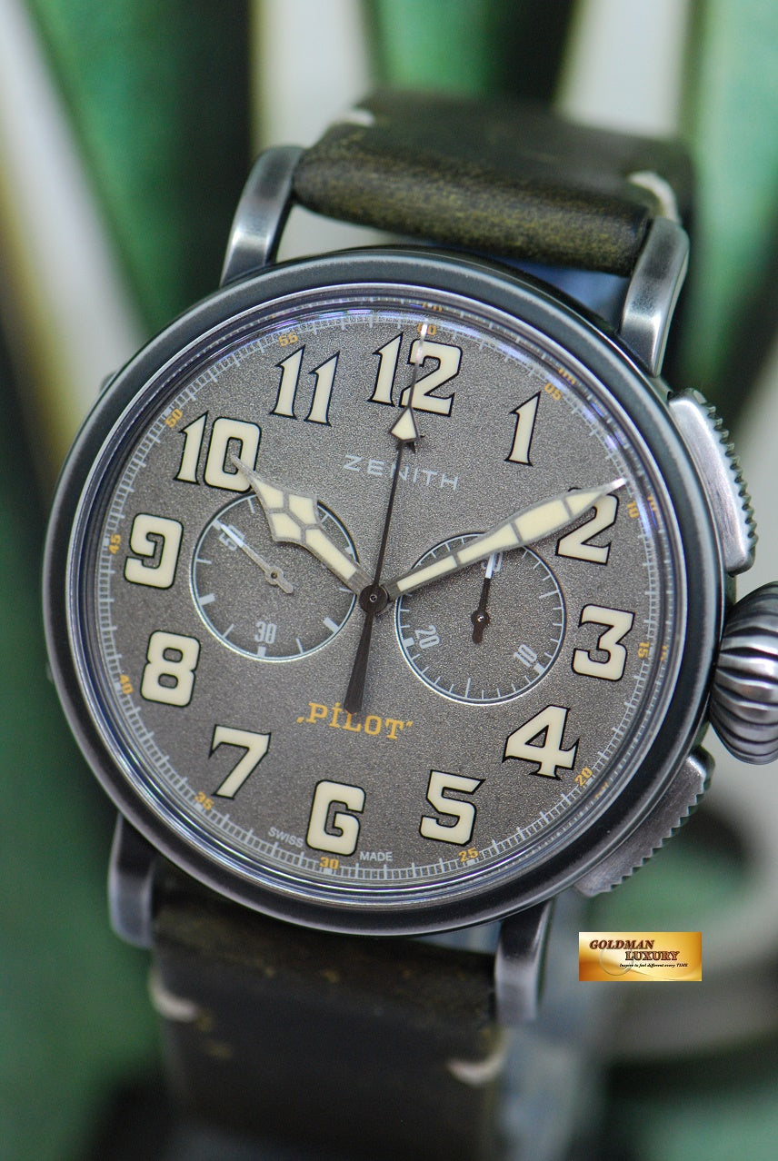 [SOLD] ZENITH PILOT TYPE 20 CHRONOGRAPH SS TON-UP AUTOMATIC 11.2430.4069 (MINT)