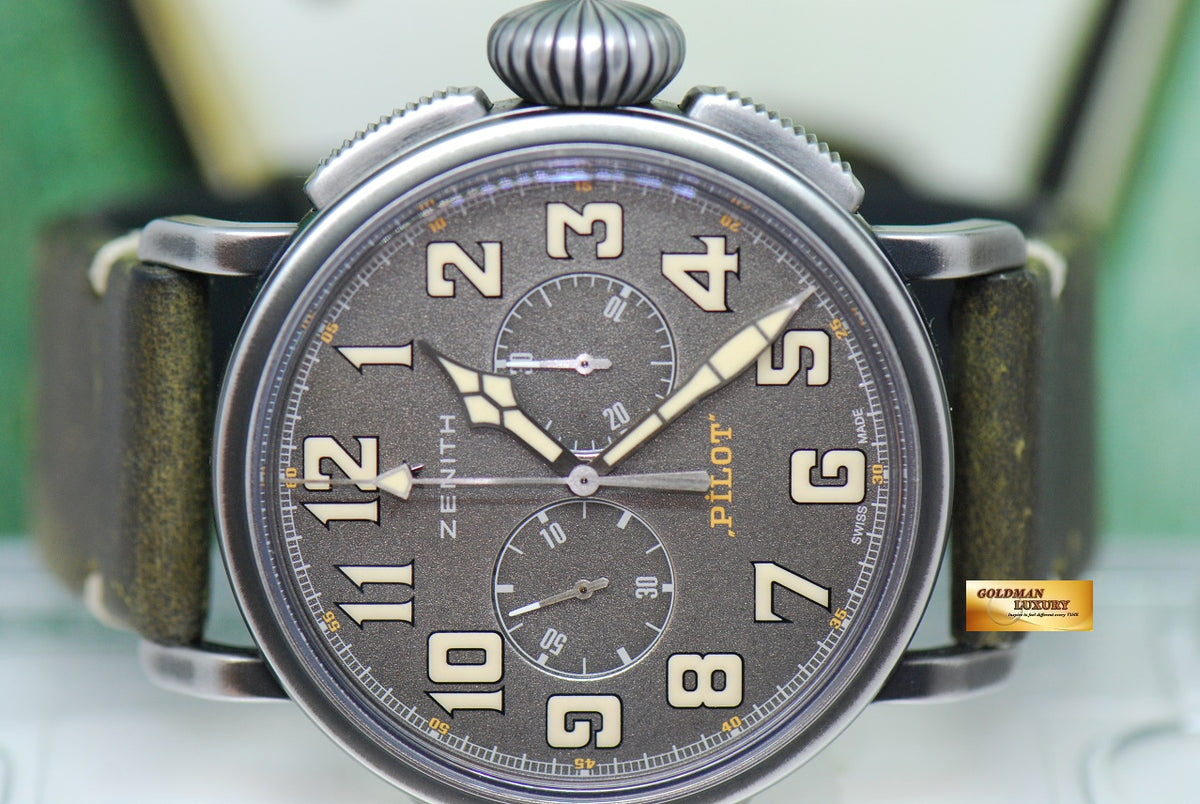 [SOLD] ZENITH PILOT TYPE 20 CHRONOGRAPH SS TON-UP AUTOMATIC 11.2430.4069 (MINT)