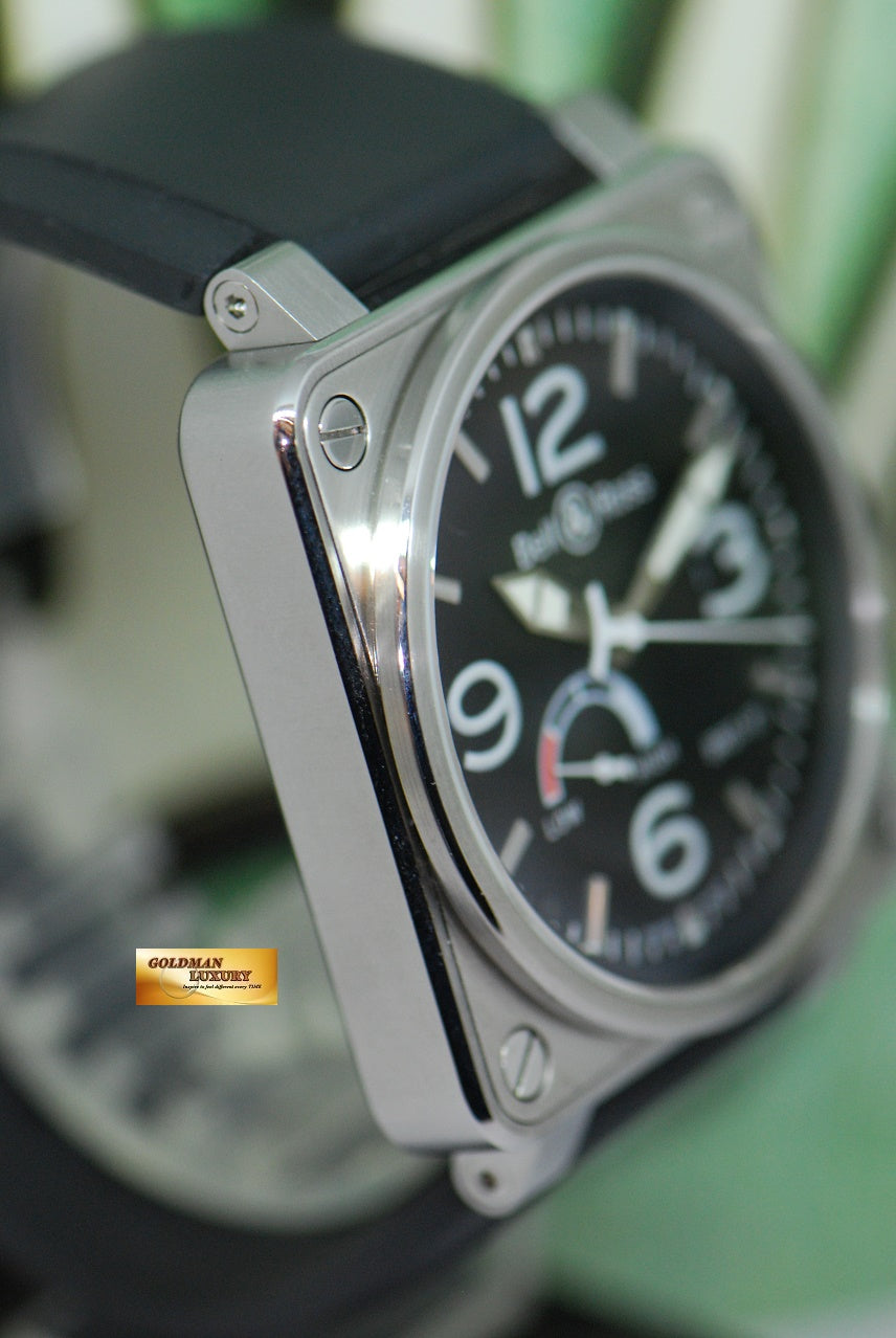 [SOLD] BELL & ROSS AVIATION POWER RESERVE 46mm SS AUTOMATIC BR01-97 (MINT)