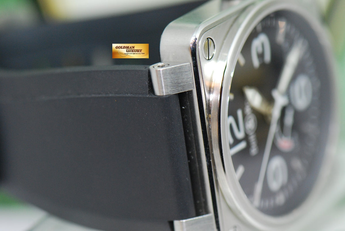 [SOLD] BELL & ROSS AVIATION POWER RESERVE 46mm SS AUTOMATIC BR01-97 (MINT)