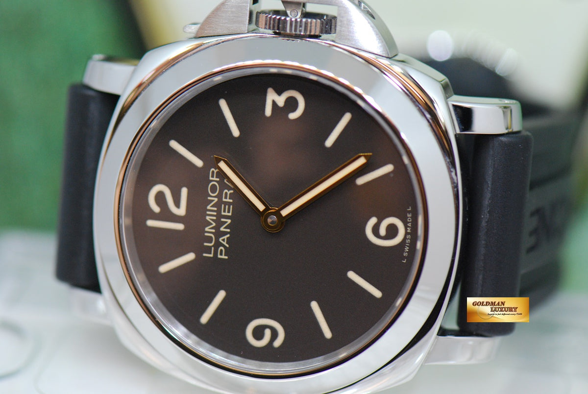 [SOLD] PANERAI LUMINOR MARINA 44mm TOBACCO BROWN DIAL PAM 390 MANUAL (MINT)