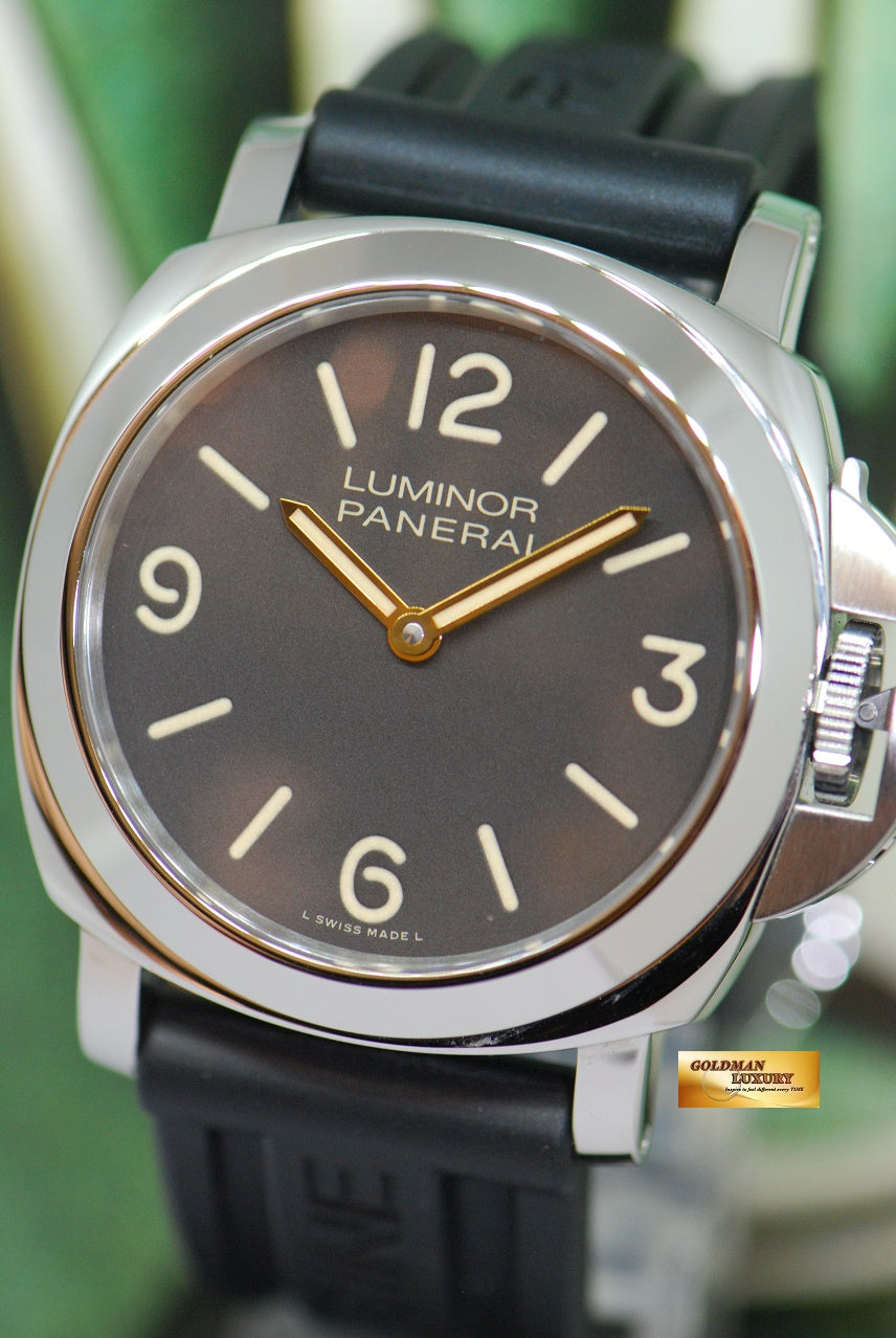 [SOLD] PANERAI LUMINOR MARINA 44mm TOBACCO BROWN DIAL PAM 390 MANUAL (MINT)