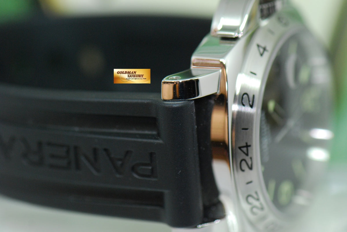 [SOLD] PANERAI LUMINOR MARINA 44mm TAPESTRY DIAL GMT AUTOMATIC PAM 29 (MINT)