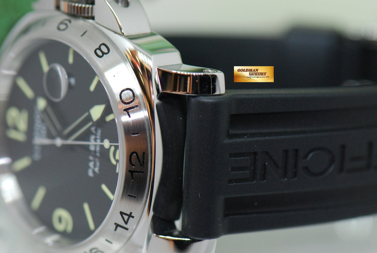 [SOLD] PANERAI LUMINOR MARINA 44mm TAPESTRY DIAL GMT AUTOMATIC PAM 29 (MINT)