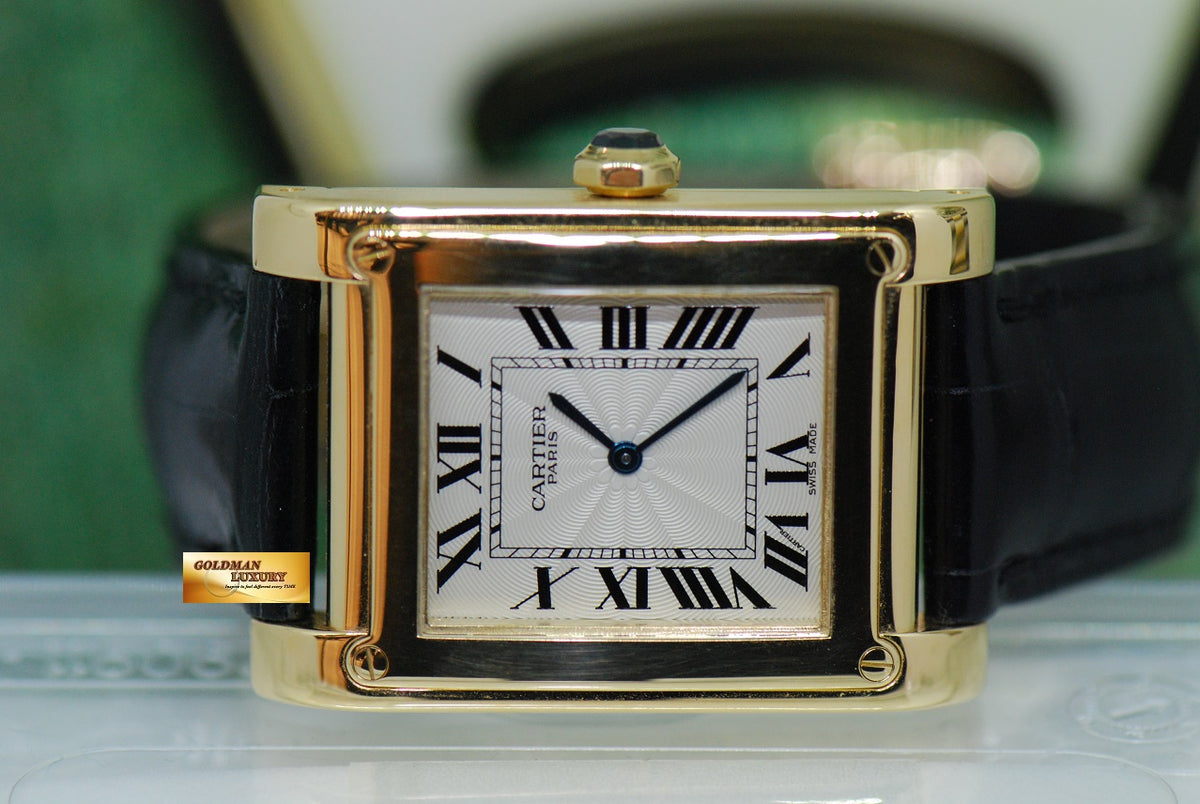[SOLD] LOUIS CARTIER TANK XL PRIVEE COLLECTION 18K YELLOW GOLD MANUAL WINDING 2608F (MINT)