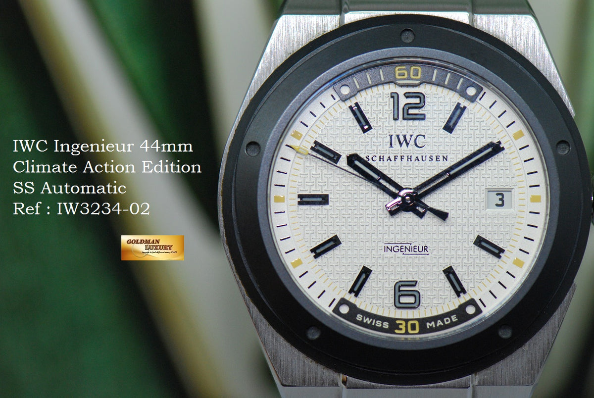 [SOLD] IWC INGENIEUR CLIMATE ACTION 44mm AUTOMATIC SS IW3234-02 (LIMITED EDITION OF 1000) (MINT)