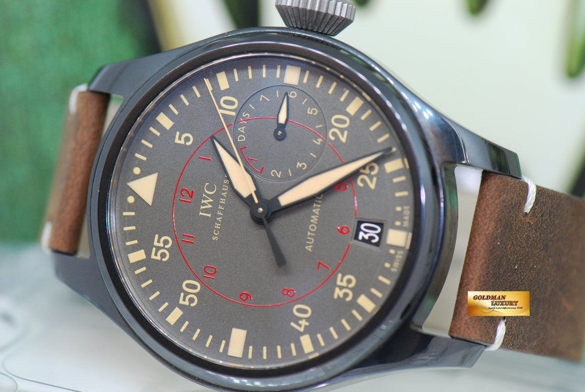 [SOLD] IWC BIG PILOT TOP GUN MIRAMAR 48mm 7 DAYS POWER RESERVE METALLIC CERAMIC CASE AUTOMATIC IW5019-02 (MINT)