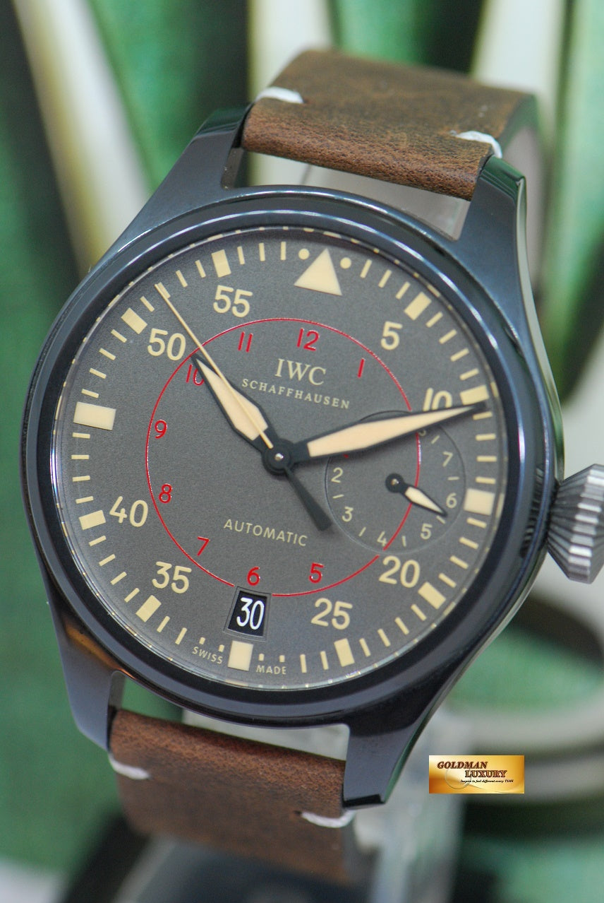 [SOLD] IWC BIG PILOT TOP GUN MIRAMAR 48mm 7 DAYS POWER RESERVE METALLIC CERAMIC CASE AUTOMATIC IW5019-02 (MINT)