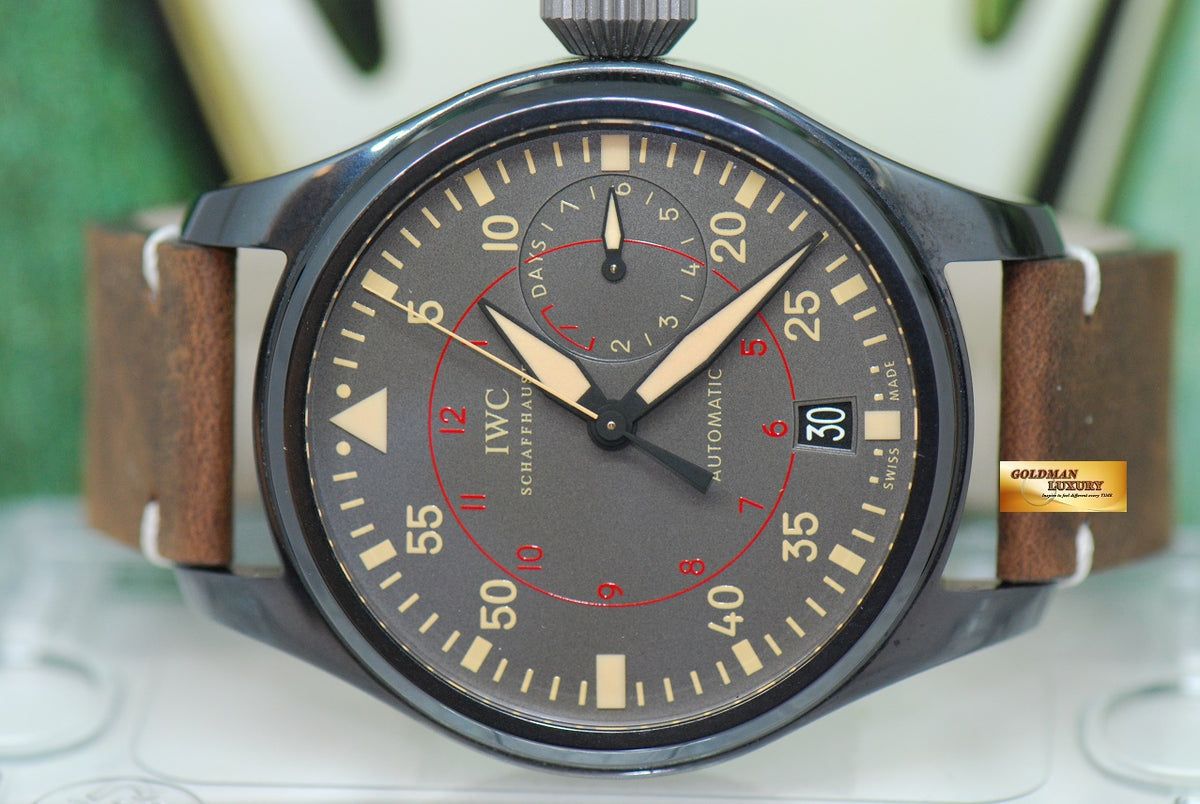 [SOLD] IWC BIG PILOT TOP GUN MIRAMAR 48mm 7 DAYS POWER RESERVE METALLIC CERAMIC CASE AUTOMATIC IW5019-02 (MINT)