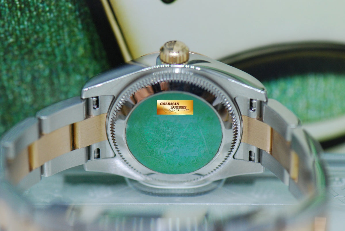 [SOLD] ROLEX OYSTER DATEJUST 26mm HALF-ROSE GOLD BLACK COMPUTER DIAMOND DIAL 179161 (MINT)