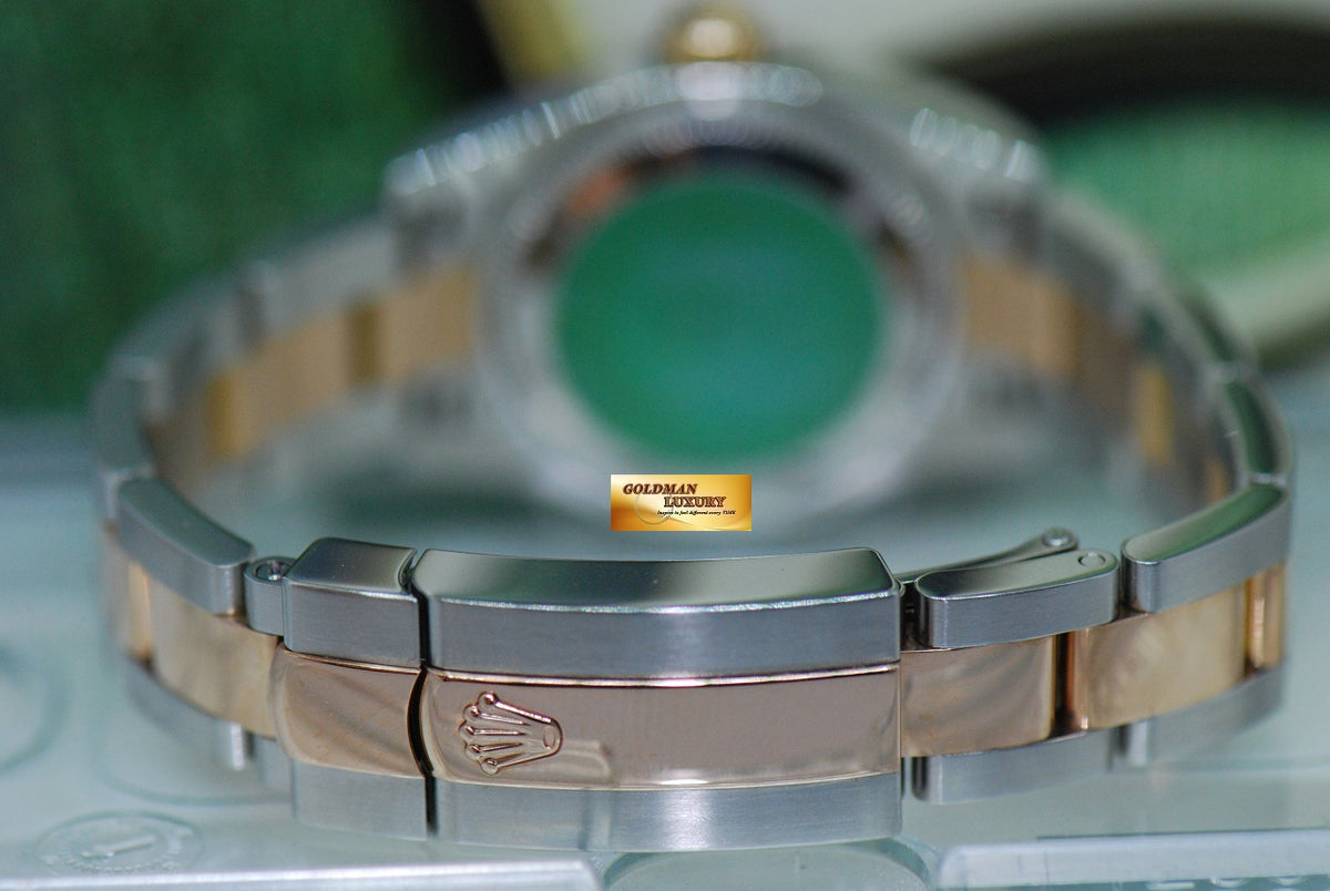 [SOLD] ROLEX OYSTER DATEJUST 26mm HALF-ROSE GOLD BLACK COMPUTER DIAMOND DIAL 179161 (MINT)