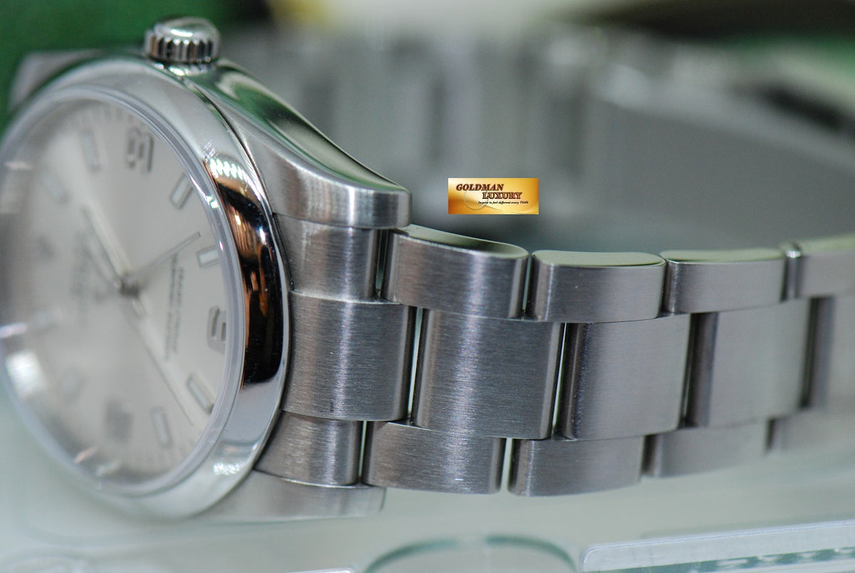 [SOLD] ROLEX OYSTER AIR-KING 34mm SILVER AUTOMATIC 114200 (MINT)