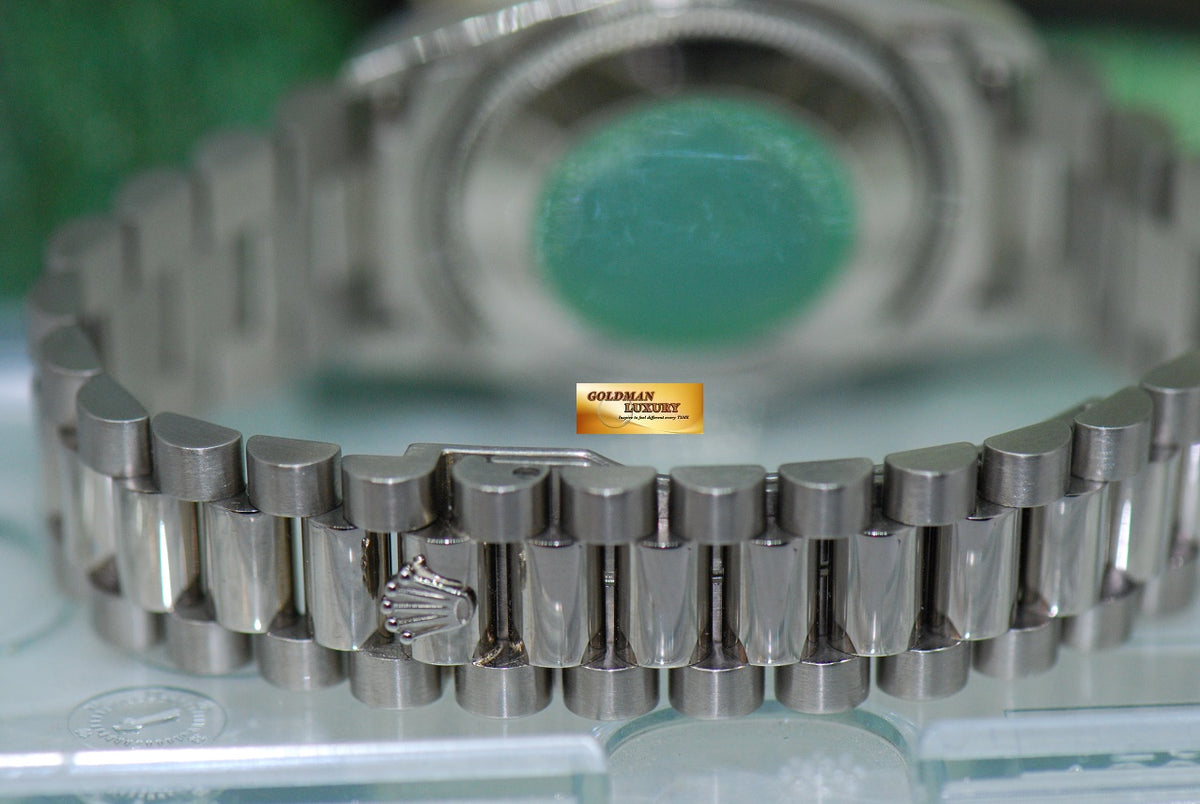 [SOLD] ROLEX OYSTER DATEJUST 30mm 18K WHITE GOLD BLUE DIAMOND DIAL 78279 (MINT)