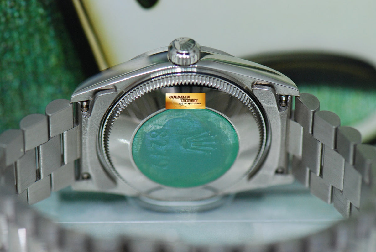 [SOLD] ROLEX OYSTER DATEJUST 30mm 18K WHITE GOLD BLUE DIAMOND DIAL 78279 (MINT)