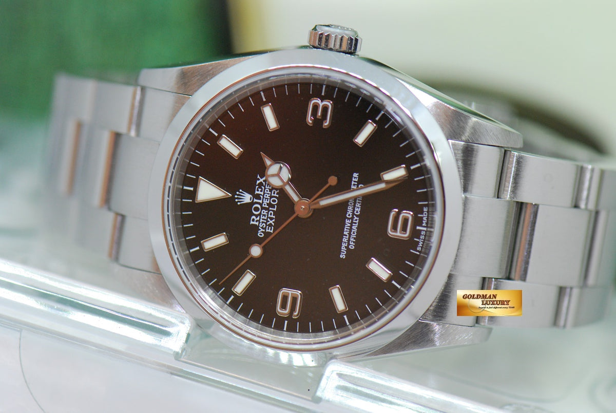 [SOLD] ROLEX OYSTER PERPETUAL EXPLORER 36mm (Non-Lumed 3,6,9) AUTOMATIC 114270 (MINT)
