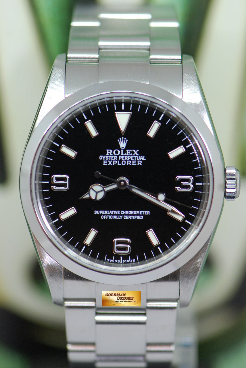 [SOLD] ROLEX OYSTER PERPETUAL EXPLORER 36mm (Non-Lumed 3,6,9) AUTOMATIC 114270 (MINT)