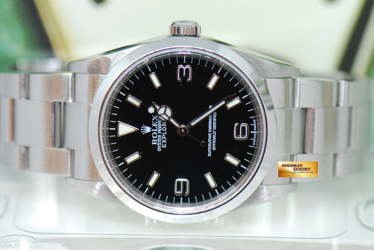 [SOLD] ROLEX OYSTER PERPETUAL EXPLORER 36mm (Non-Lumed 3,6,9) AUTOMATIC 114270 (MINT)