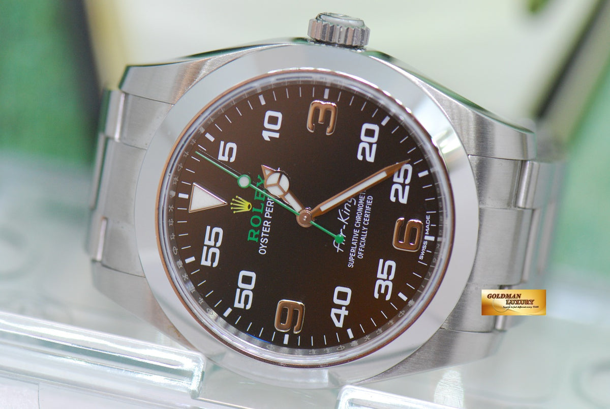 [SOLD] ROLEX OYSTER PERPETUAL AIR-KING 40mm BLACK AUTOMATIC 116900 (LNIB)