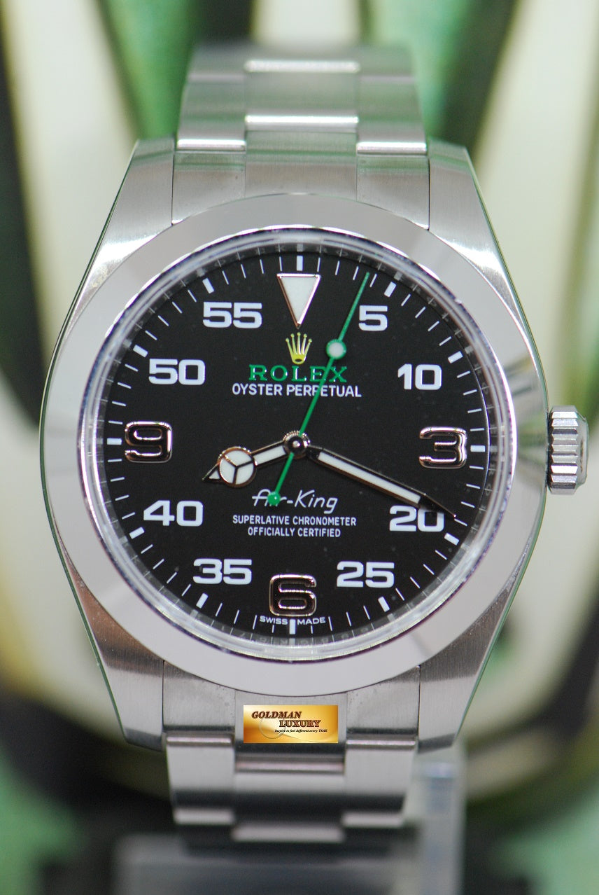 [SOLD] ROLEX OYSTER PERPETUAL AIR-KING 40mm BLACK AUTOMATIC 116900 (LNIB)