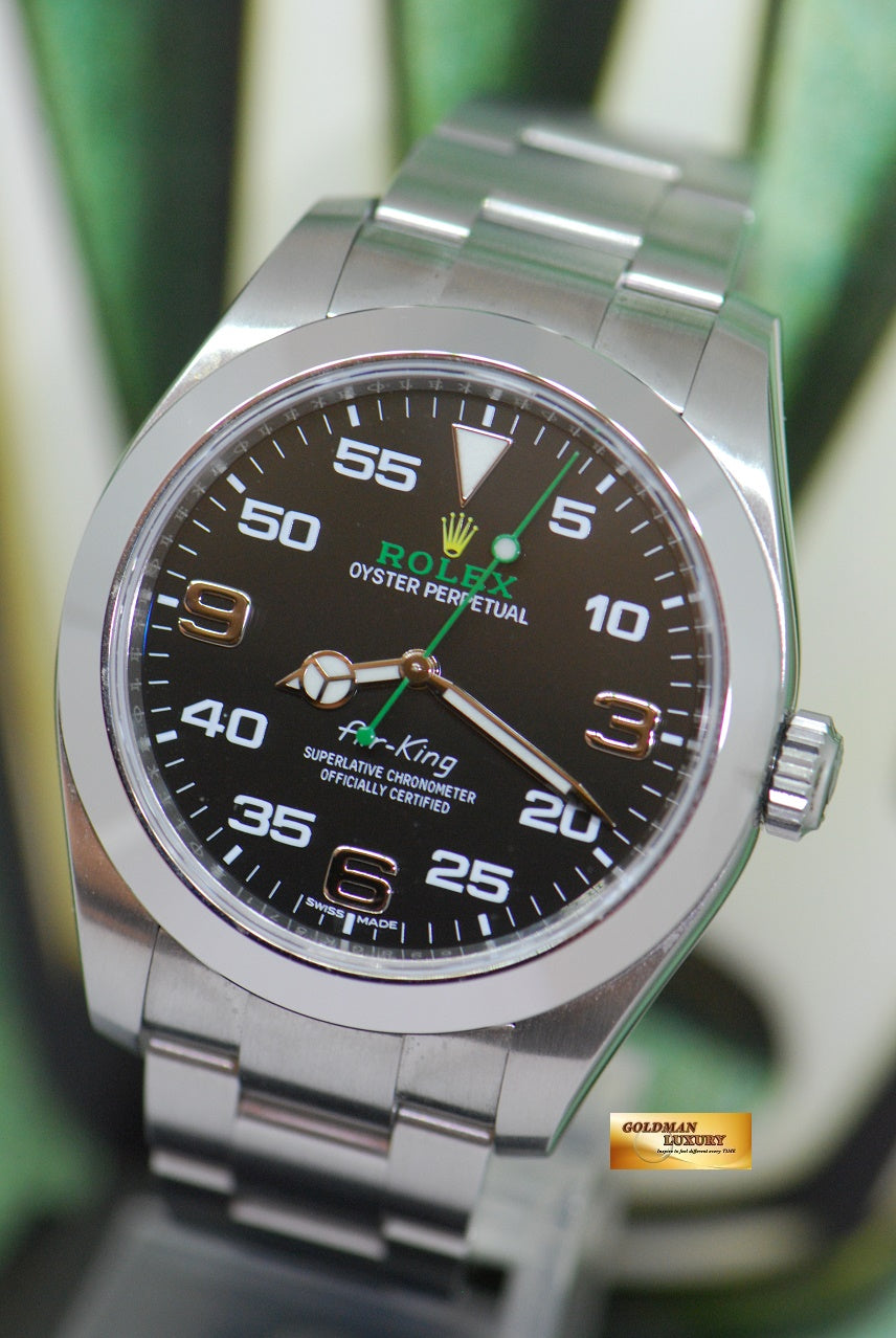 [SOLD] ROLEX OYSTER PERPETUAL AIR-KING 40mm BLACK AUTOMATIC 116900 (LNIB)