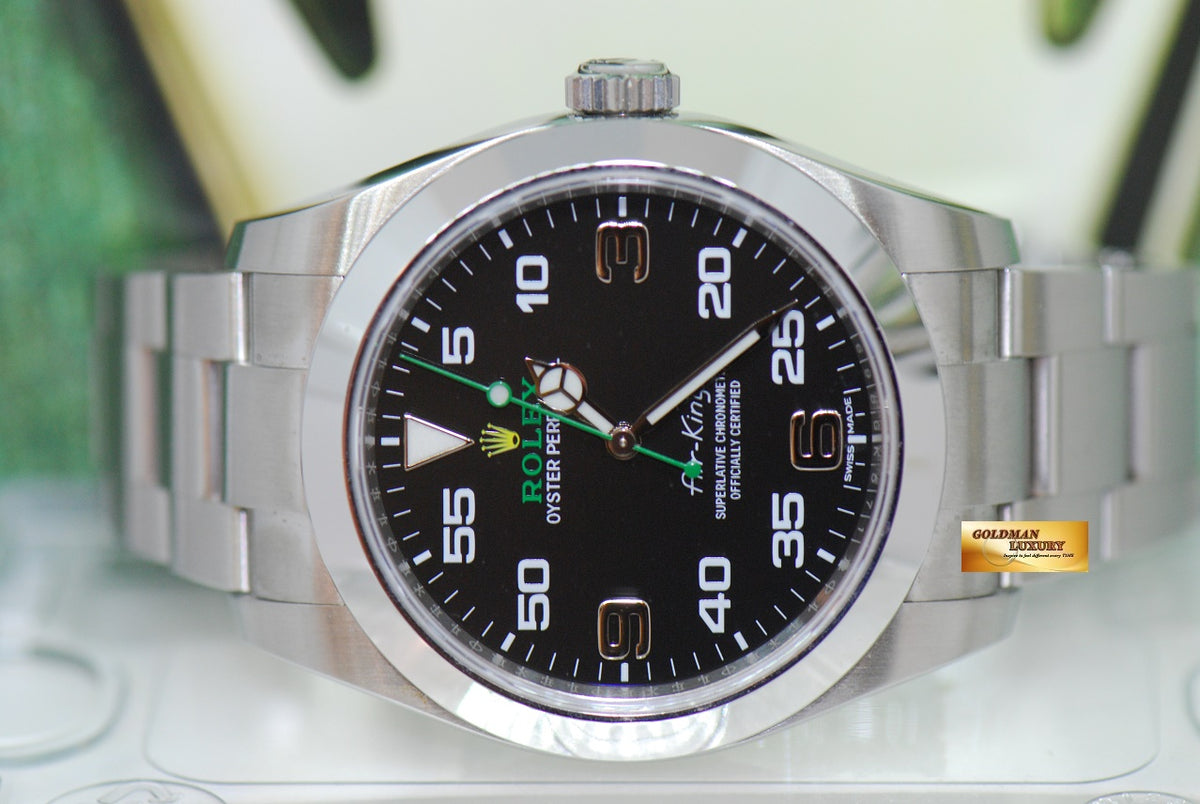 [SOLD] ROLEX OYSTER PERPETUAL AIR-KING 40mm BLACK AUTOMATIC 116900 (LNIB)