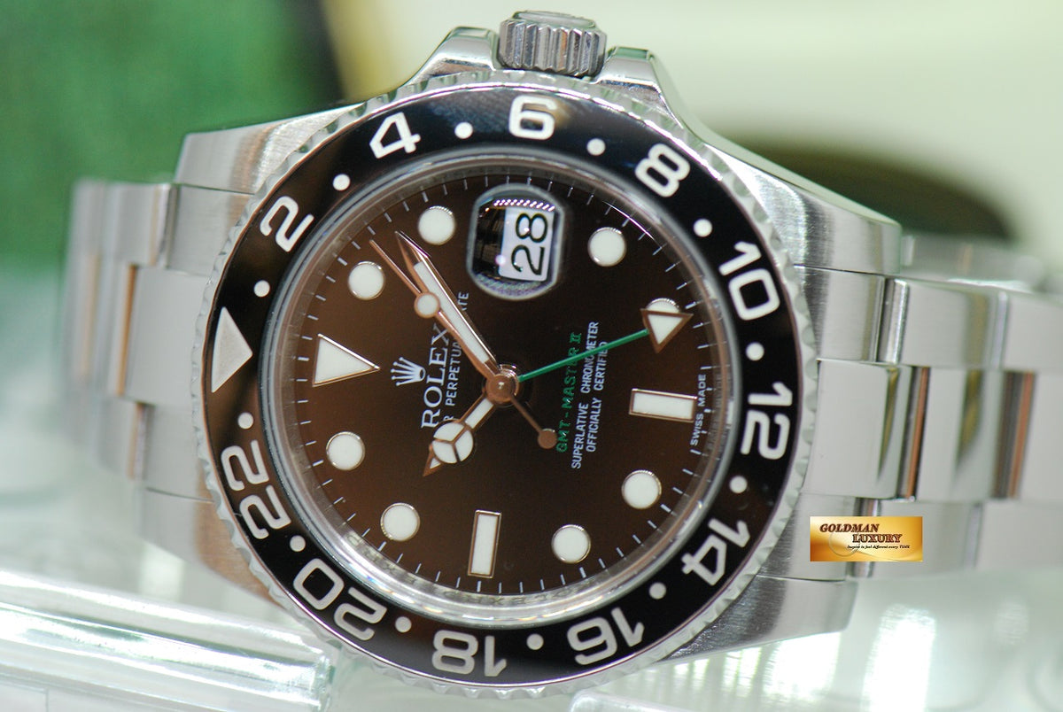 [SOLD] ROLEX OYSTER PERPETUAL GMT-MASTER II CERAMIC BLACK 116710LN (LNIB)