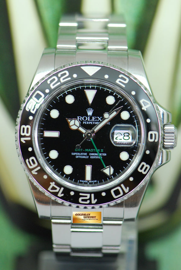 [SOLD] ROLEX OYSTER PERPETUAL GMT-MASTER II CERAMIC BLACK 116710LN (LNIB)