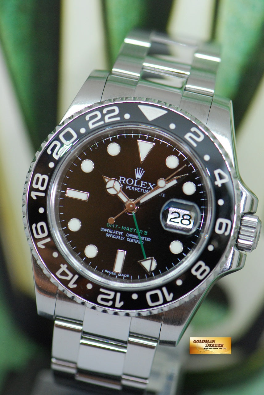 [SOLD] ROLEX OYSTER PERPETUAL GMT-MASTER II CERAMIC BLACK 116710LN (LNIB)
