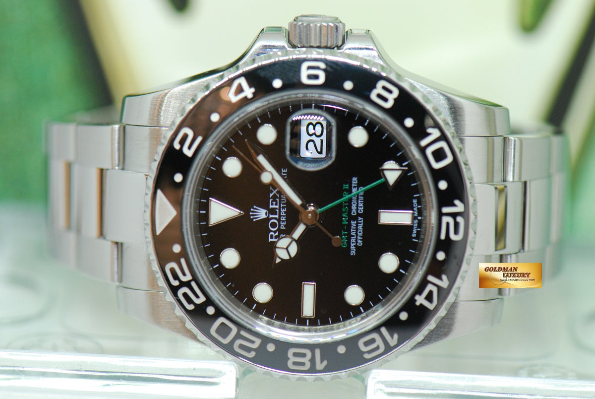 [SOLD] ROLEX OYSTER PERPETUAL GMT-MASTER II CERAMIC BLACK 116710LN (LNIB)