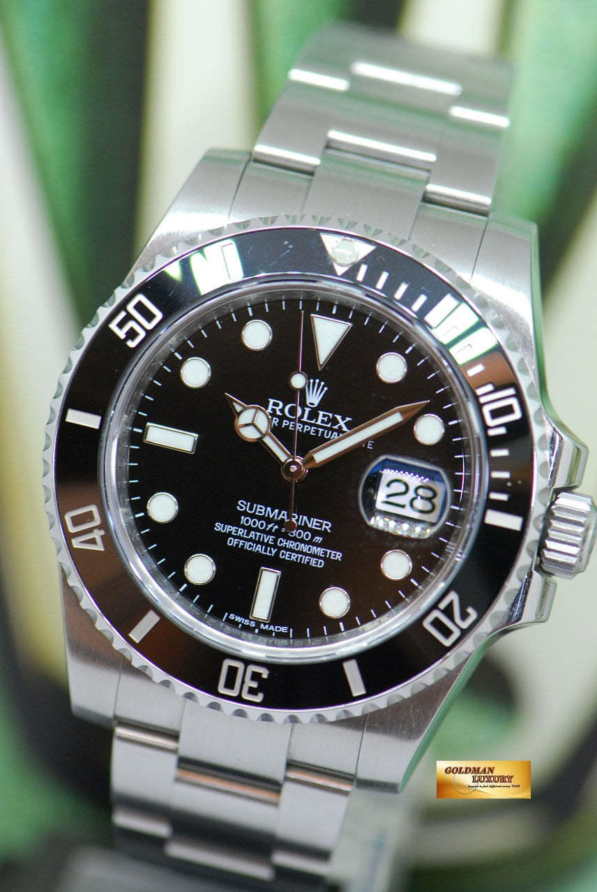 [SOLD] ROLEX OYSTER PERPETUAL SUBMARINER CERAMIC BLACK 116610LN (MINT)