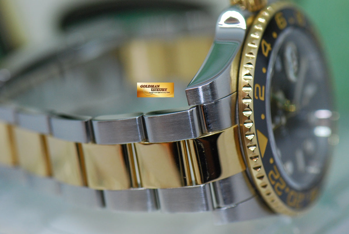 [SOLD] ROLEX OYSTER PERPETUAL GMT-MASTER II HALF-GOLD CERAMIC BLACK 116713LN (MINT)