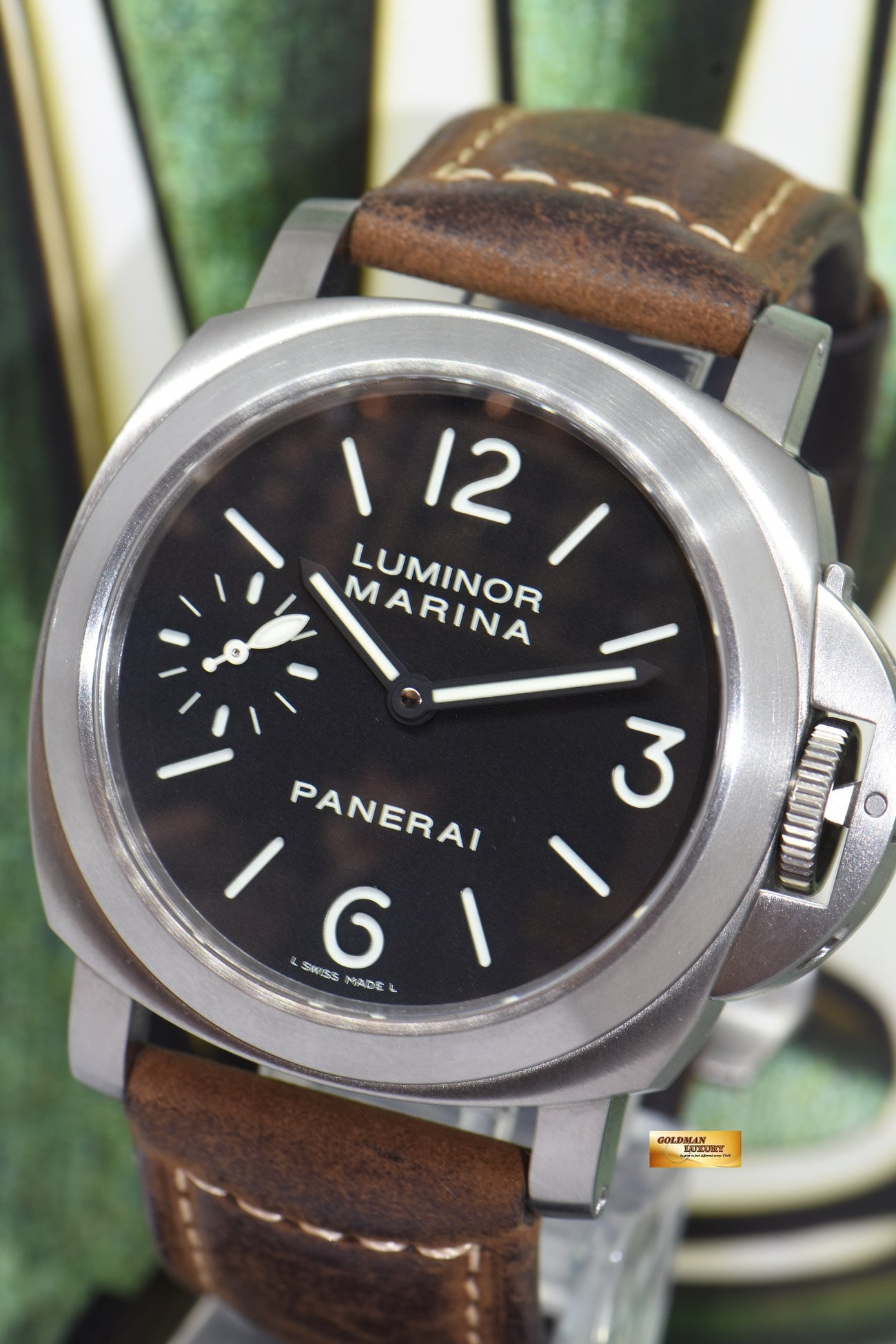 SOLD PANERAI LUMINOR MARINA TITANIUM 44mm MANUAL PAM 177 NEAR MINT Goldman Luxury