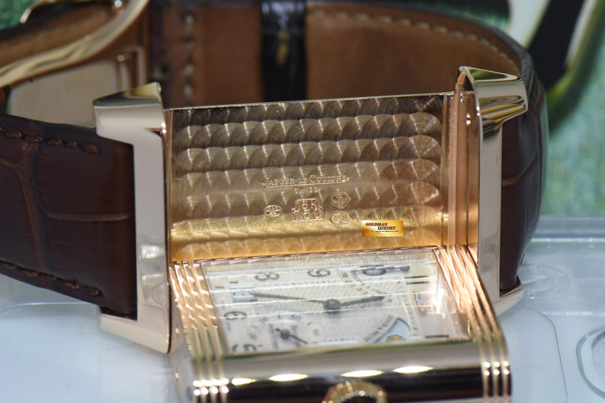 [SOLD] JLC SEPTANTIEME REVERSO 8 DAYS POWER RESERVE DAY/NIGHT 18K ROSE GOLD CALIBRE 879 MANUAL WINDING 300.24.20 (MINT)