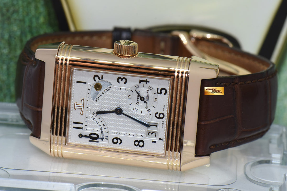[SOLD] JLC SEPTANTIEME REVERSO 8 DAYS POWER RESERVE DAY/NIGHT 18K ROSE GOLD CALIBRE 879 MANUAL WINDING 300.24.20 (MINT)