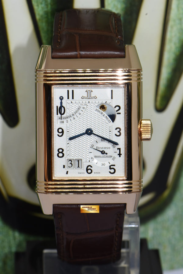 [SOLD] JLC SEPTANTIEME REVERSO 8 DAYS POWER RESERVE DAY/NIGHT 18K ROSE GOLD CALIBRE 879 MANUAL WINDING 300.24.20 (MINT)