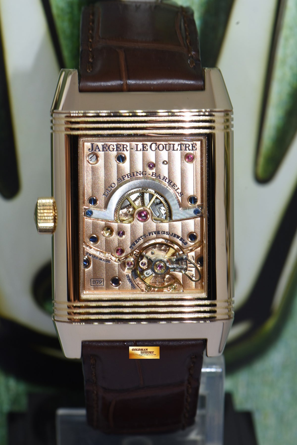 [SOLD] JLC SEPTANTIEME REVERSO 8 DAYS POWER RESERVE DAY/NIGHT 18K ROSE GOLD CALIBRE 879 MANUAL WINDING 300.24.20 (MINT)