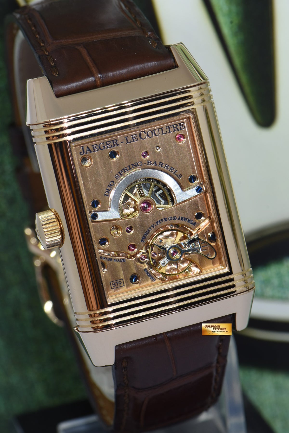 [SOLD] JLC SEPTANTIEME REVERSO 8 DAYS POWER RESERVE DAY/NIGHT 18K ROSE GOLD CALIBRE 879 MANUAL WINDING 300.24.20 (MINT)